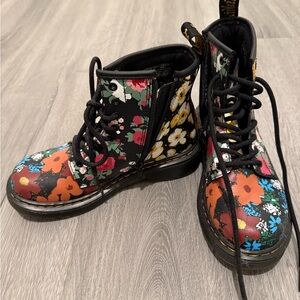 Dr. Martens Multicolor Floral Kids Boots